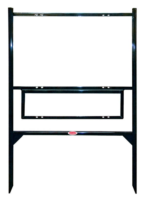 Angle Iron Frame w One Rider Inserts, 18h x 30w, Black